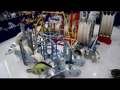 Bloki do ciągnięcia z trójkąta z blokiem wiertniczym, przewodnikiem, z linią z neoprenu