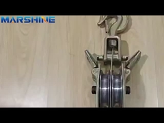 Obie strony otwierające 50kn pojemność liny drutowej blok kołyski z 2 łopatek