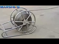 Marszina kołyska rolka windy liny grać z rolki stoją