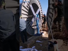 Waluta USA 3T Kabel hydrauliczny Stand wypłacalny dla kabli Ręczne ciągnięcie śrub